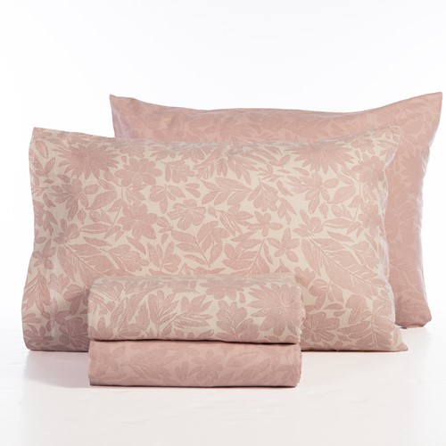 Σεντόνια Φανελένια Μονά Nef-Nef Homeware (Σετ) Issual 160x260 Pink