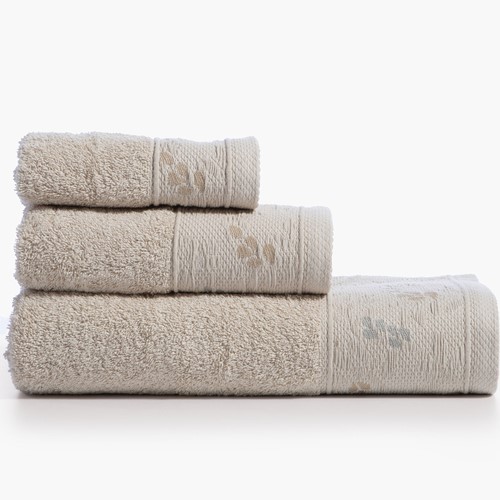 Σετ Πετσέτες Nef-Nef Homeware (3ΤΜΧ) Sylia Beige