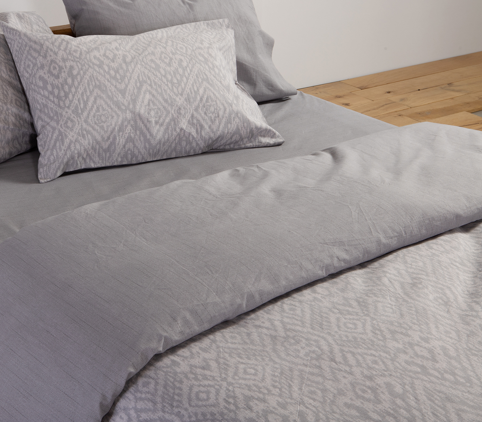 Παπλωματοθήκη Υπέρδιπλη Nef-Nef Homeware (Σετ) Orion 240x230 Grey