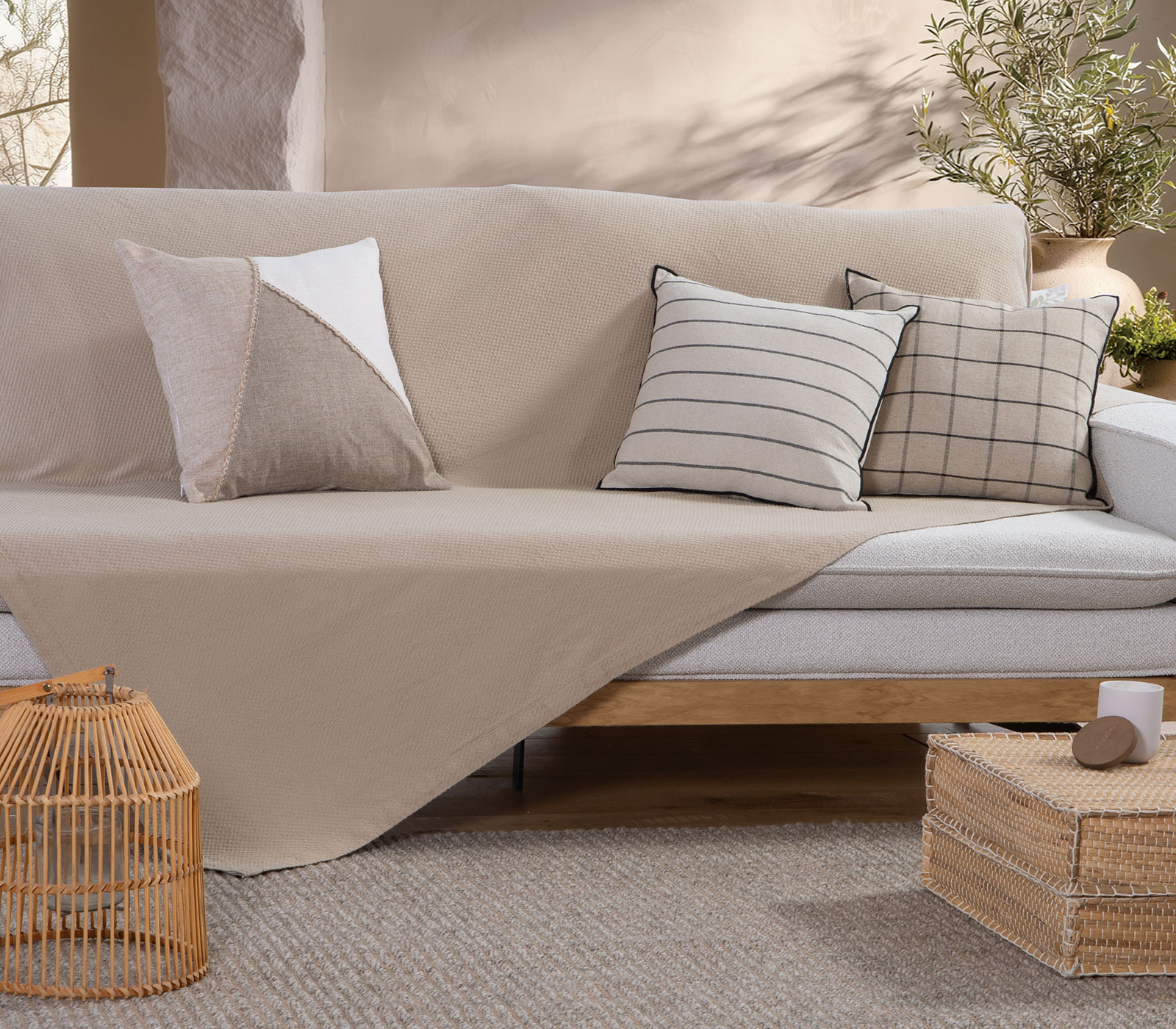 Ριχτάρι Διθεσίου Nef-Nef Homeware Betty 26 180Χ250 Beige