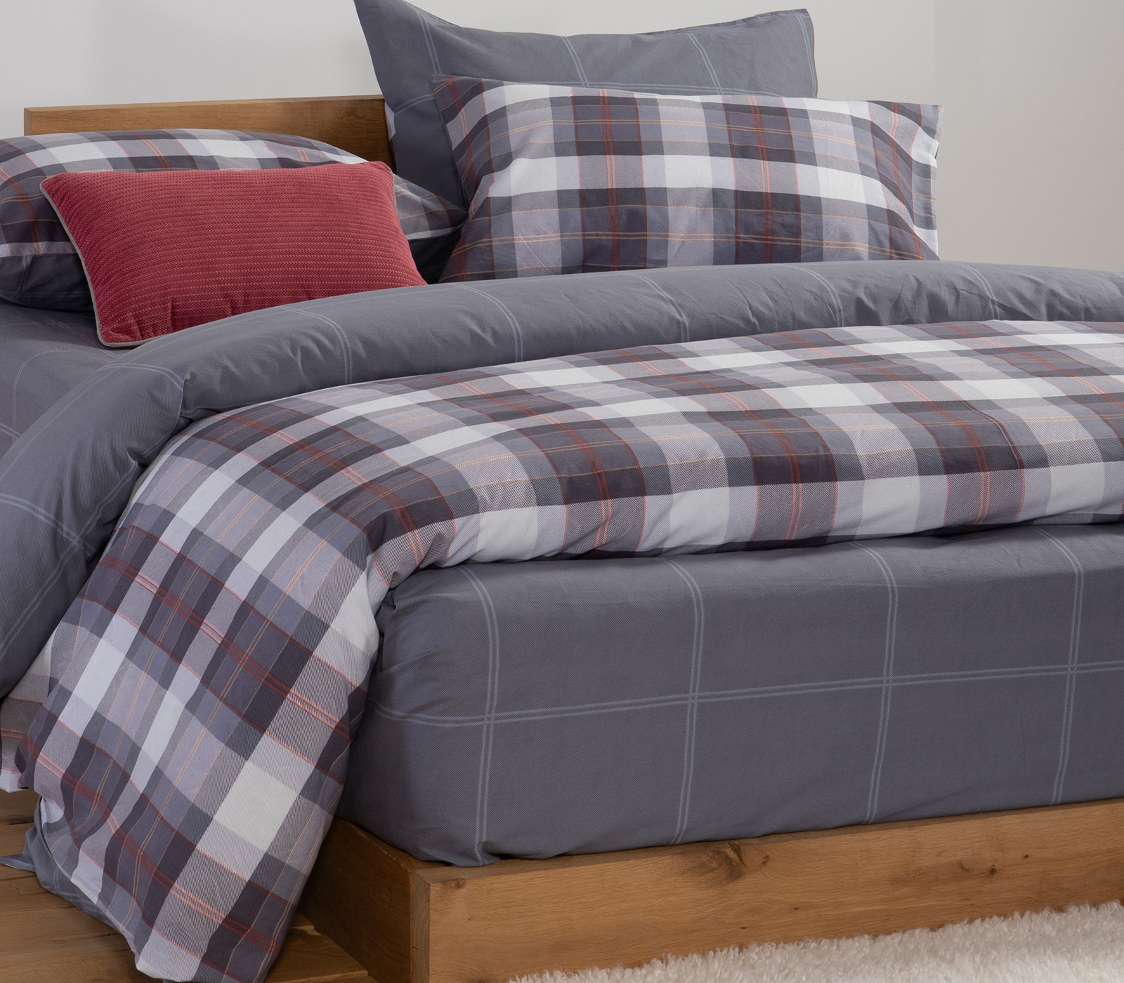 Σεντόνια Διπλά Nef-Nef Homeware Racket 200x270 Denim