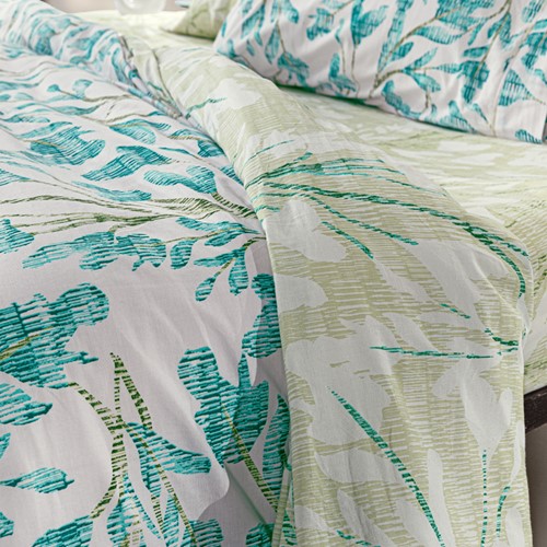 Σεντόνια King Size Guy Laroche (Σετ) Ortega Ocean 170X200+32 Με Λάστιχο