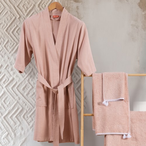 Μπουρνούζι Nef-Nef Homeware Morena Medium Pink