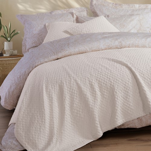 Πικέ Κουβέρτα Μονή Nef-Nef Homeware Elmer 160x240 Off White