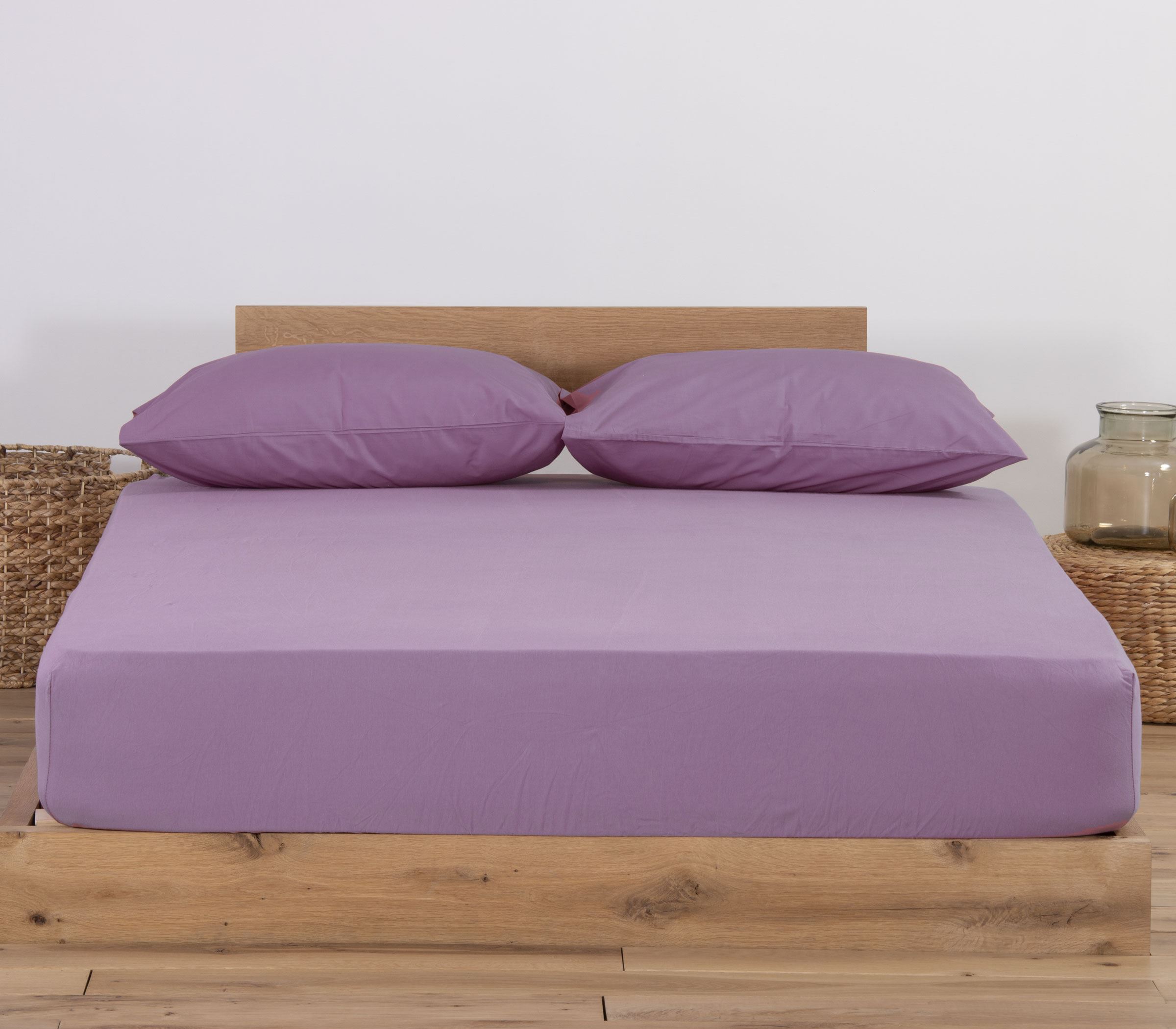 Σεντόνι Μεμονωμένο Μακό King Size Nef-Nef Homeware Jersey 180X200+35 Amethyst
