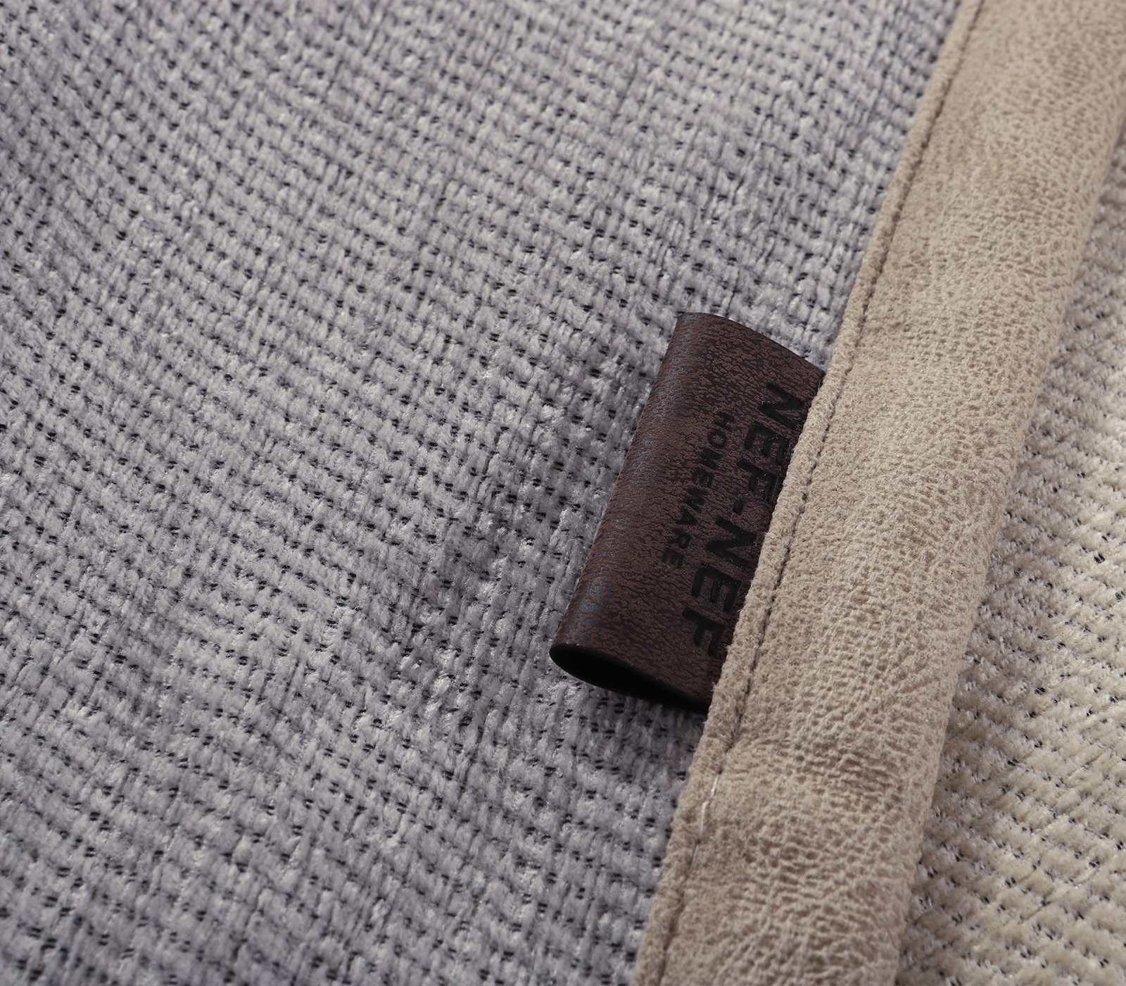 Ριχτάρι Πολυθρόνας Nef-Nef Homeware New Tanger 180x180 .Grey/Ecru