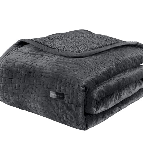 Κουβέρτα Μονή Guy Laroche (Σετ) Bolzano 160x220 Anthracite