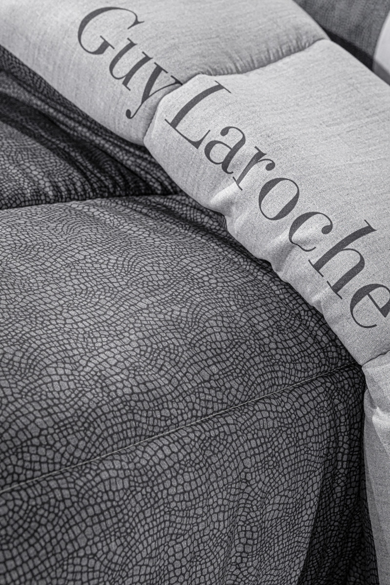 Πάπλωμα Υπέρδιπλο Guy Laroche Safari Anthracite Suede 220x240 