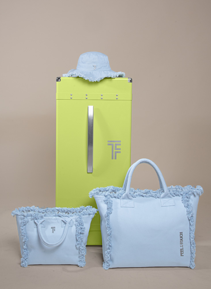 Tσάντα Θαλάσσης Ώμου Feel an Touch Caribbean Ciel