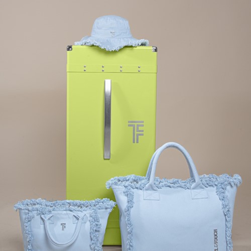 Tσάντα Θαλάσσης Ώμου Feel an Touch Caribbean Ciel