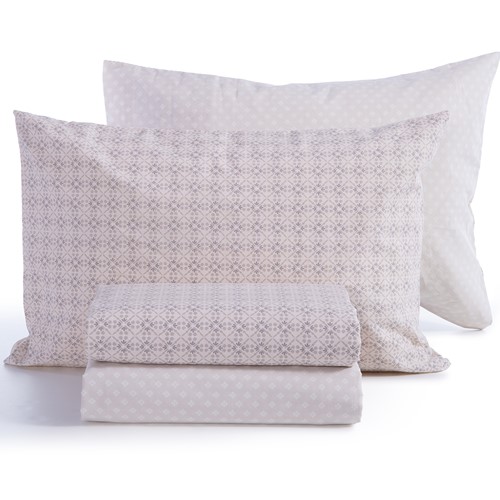 Σεντόνια Μονά Nef-Nef Homeware (Σετ) 170Χ270 Module Ecru