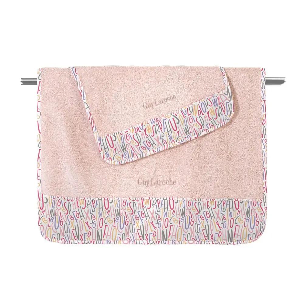 Σετ Πετσέτες Guy Laroche Letters 2τμχ Pinky
