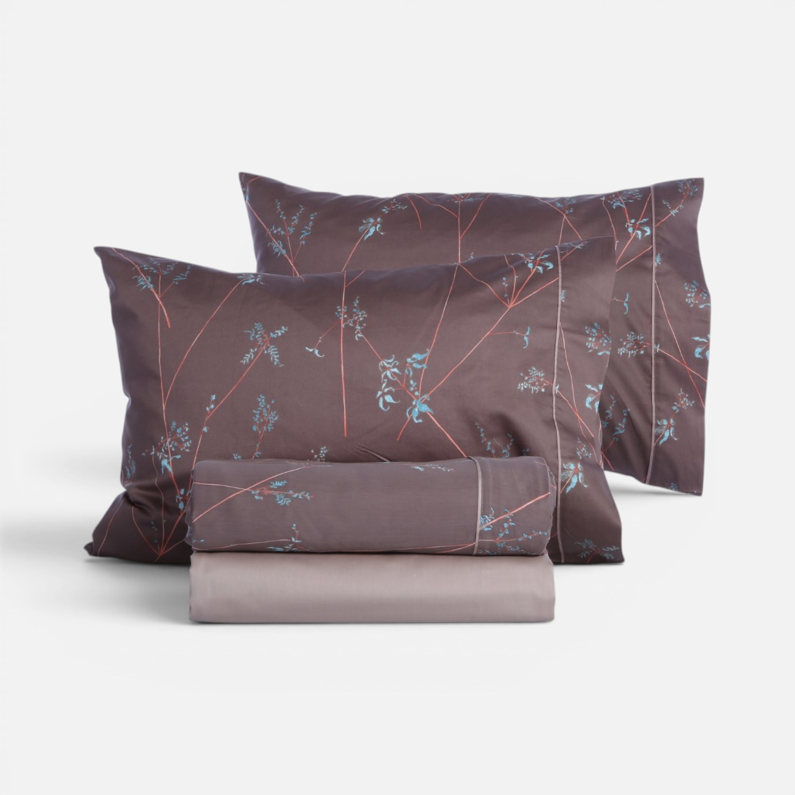  Σεντόνια Υπέρδιπλα Nef-Nef Homeware Βαμβακοσατέν (Σετ) Elements Desirous με Λάστιχο 240Χ270