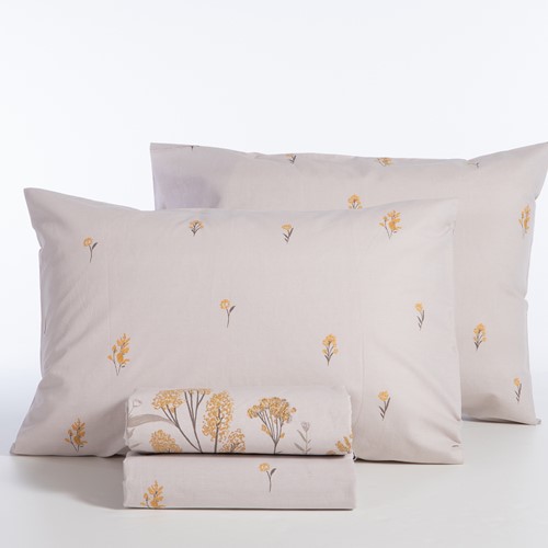 Σεντόνια Μονά Nef-Nef Homeware με λάστιχο 170x270 Fragesca Grey