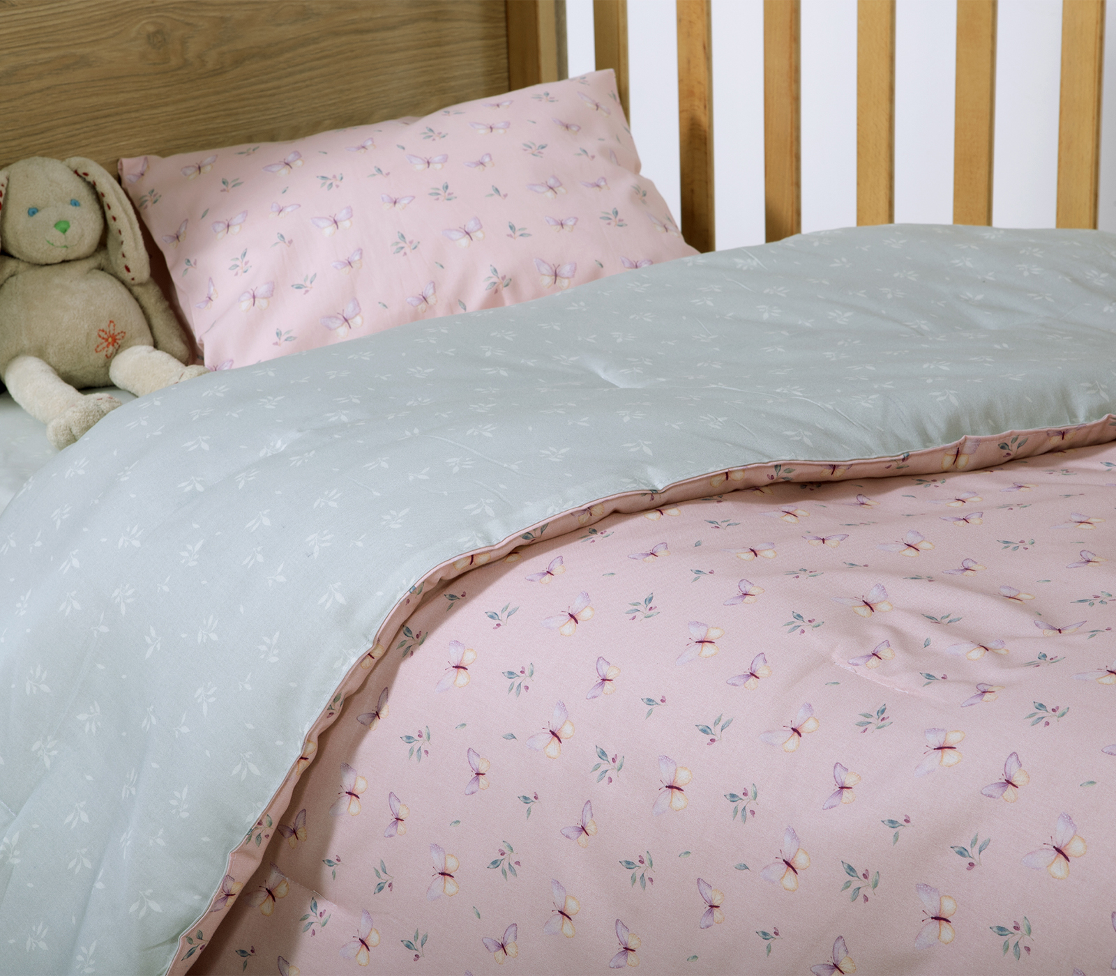 Βρεφικό Κουβερλί Nef-Nef Homeware Wings Of Joy Alphabet Monster 110x140 Pink