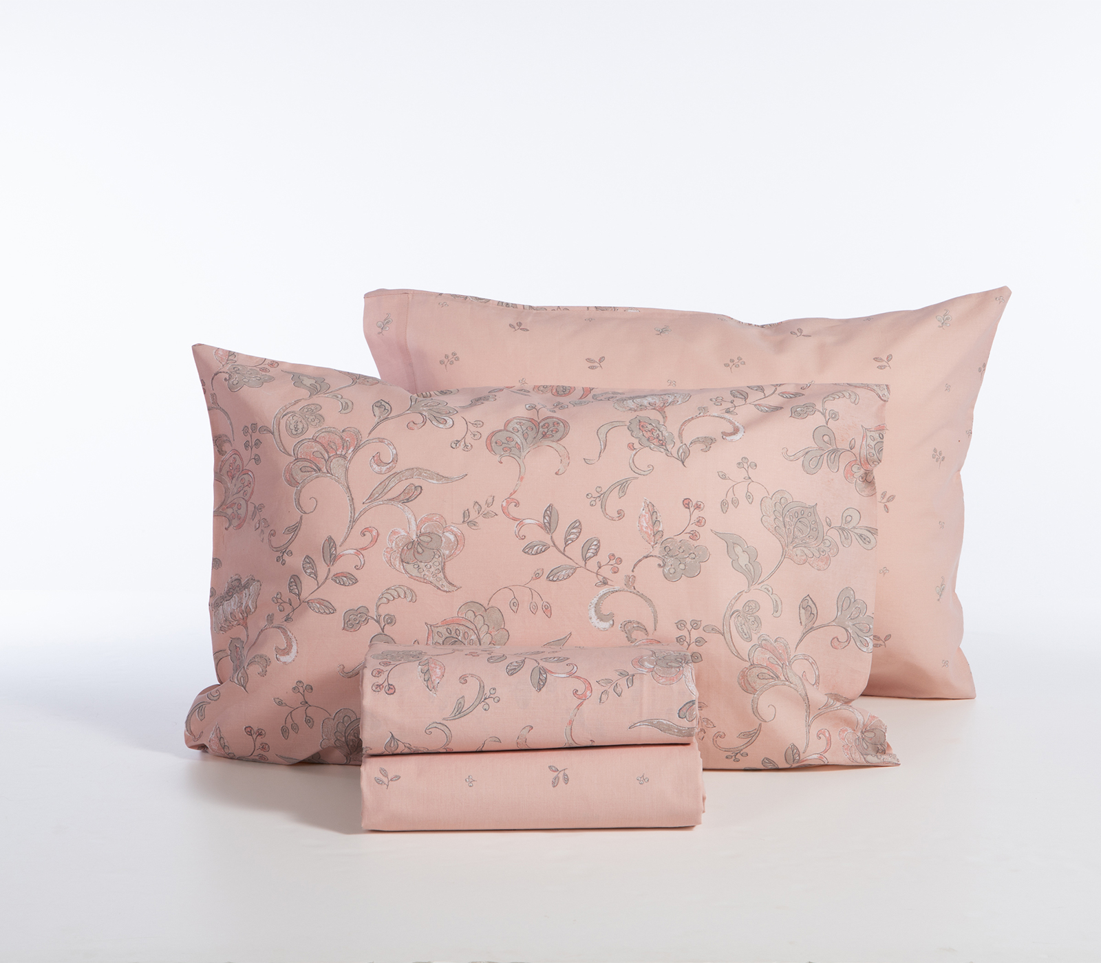 Σεντόνια King Size Nef-Nef Homeware (Σετ) με λάστιχο  Carena 270X270 Pink