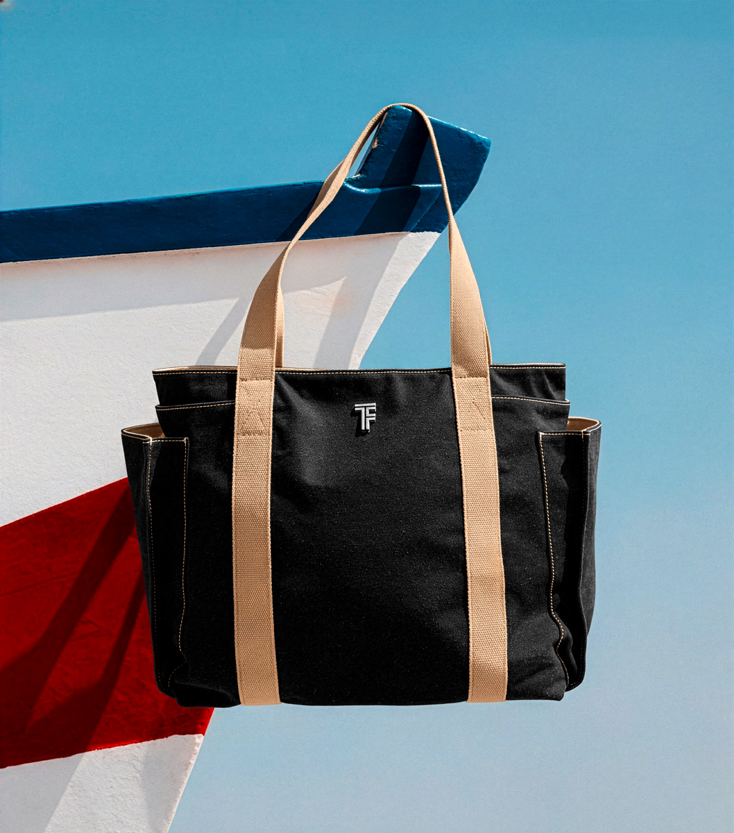 Tσάντα Θαλάσσης Ώμου Feel an Touch Cabo Black/Natural 
