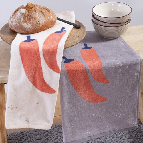 Ποτηρόπανο Nef-Nef Homeware Peppers 40X60 Ecru