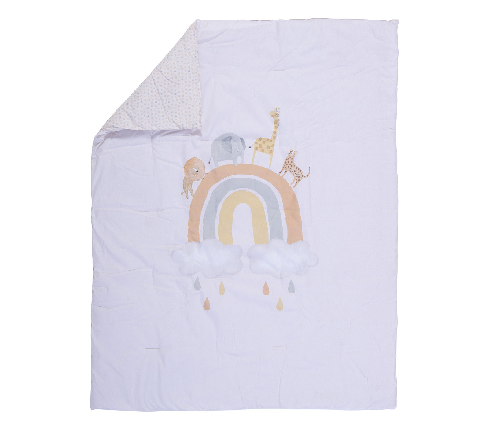 Βρεφικό Κουβερλί Nef-Nef Homeware Jungle In Motion 110x140 Ecru 