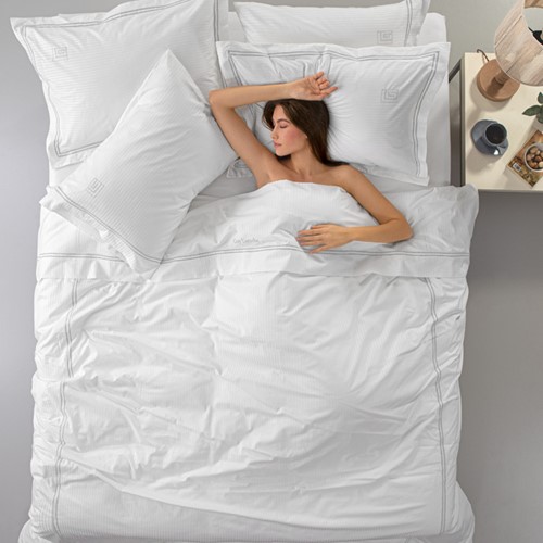 Σεντόνια King Size Guy Laroche (Σετ) Nice White - L.Silver 270X280