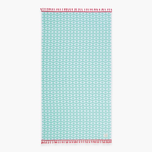 Πετσέτα Θαλάσσης Nef-Nef Homeware Option Fringes 90X170 Fuchsia