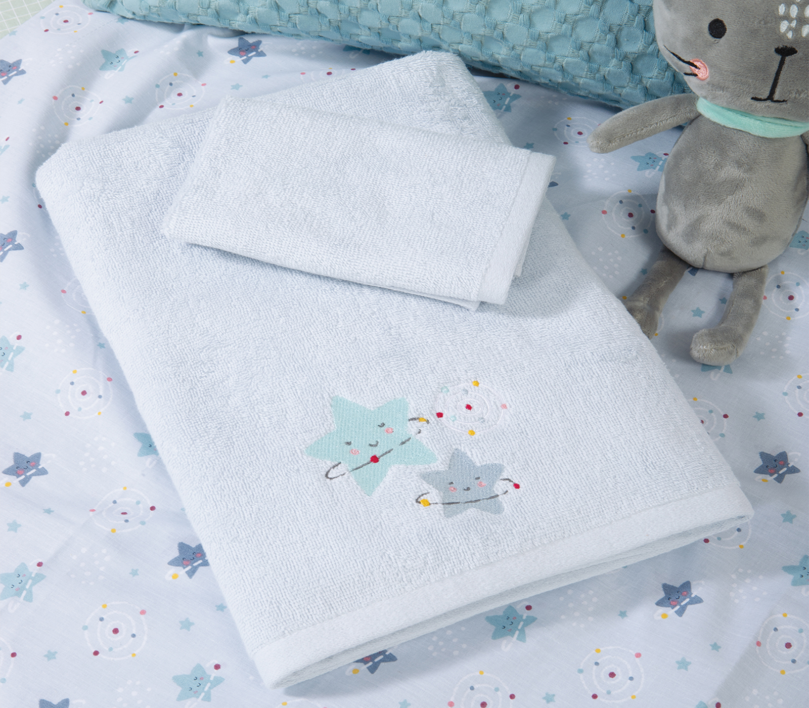 Βρεφικές Πετσέτες Nef-Nef Homeware Explore The Universe L.Blue