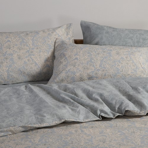 Σεντόνια Μονά Nef-Nef Homeware με λάστιχο 170x270 Lucil Blue