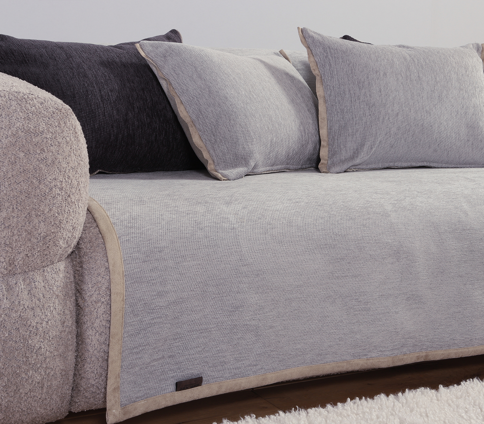 Ριχτάρι Τριθεσίου Nef-Nef Homeware New Tanger 180x300 L.Grey/Ecru