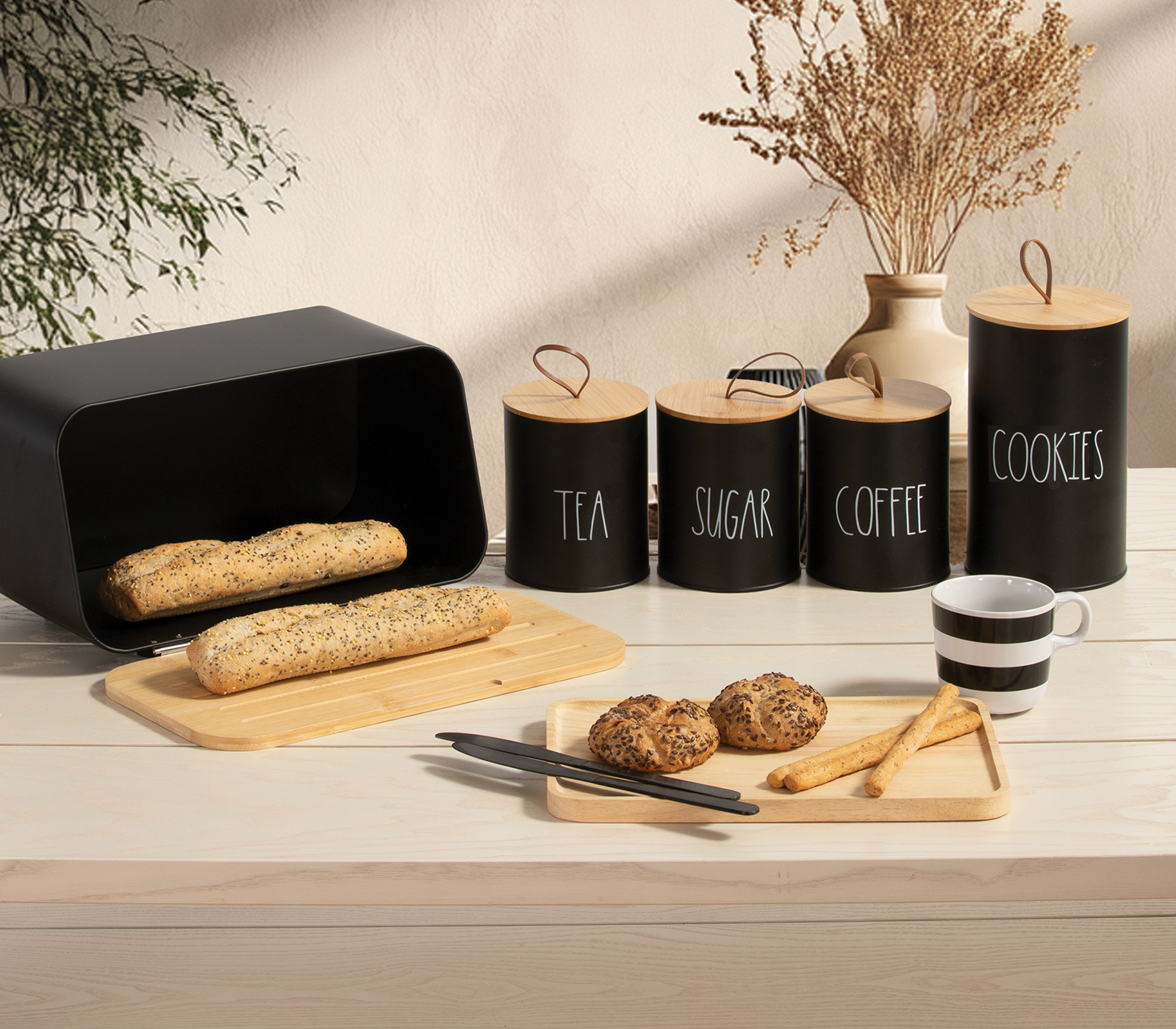 Ψωμιέρα Nef-Nef Homeware Bread Basket 34.5X19X17 Black