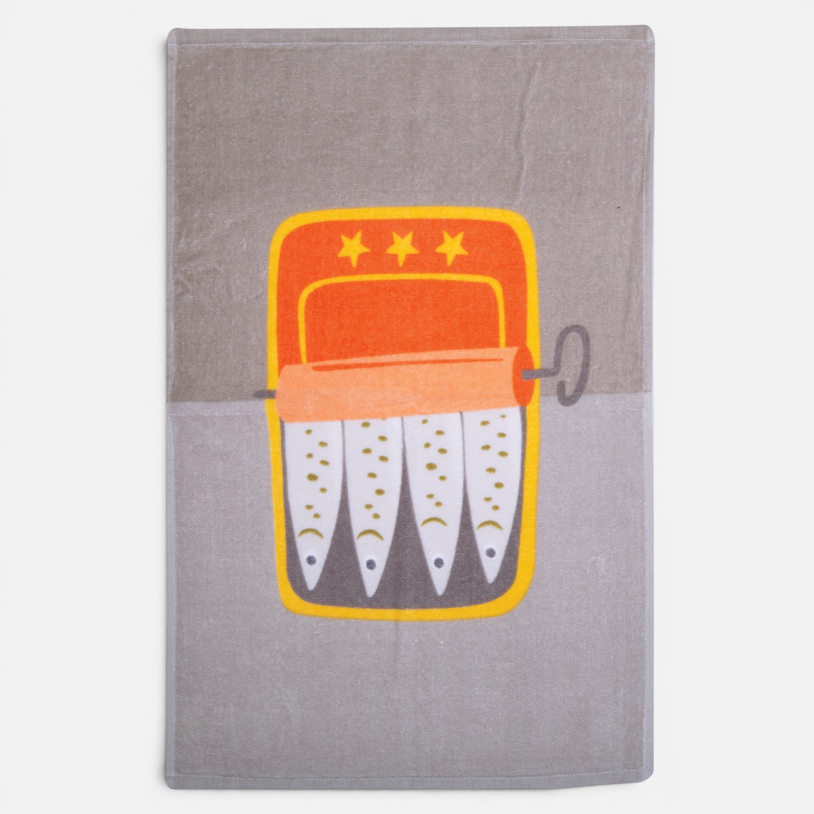 Ποτηρόπανο Nef-Nef Homeware Βελουτέ Sardines 40x60 Grey
