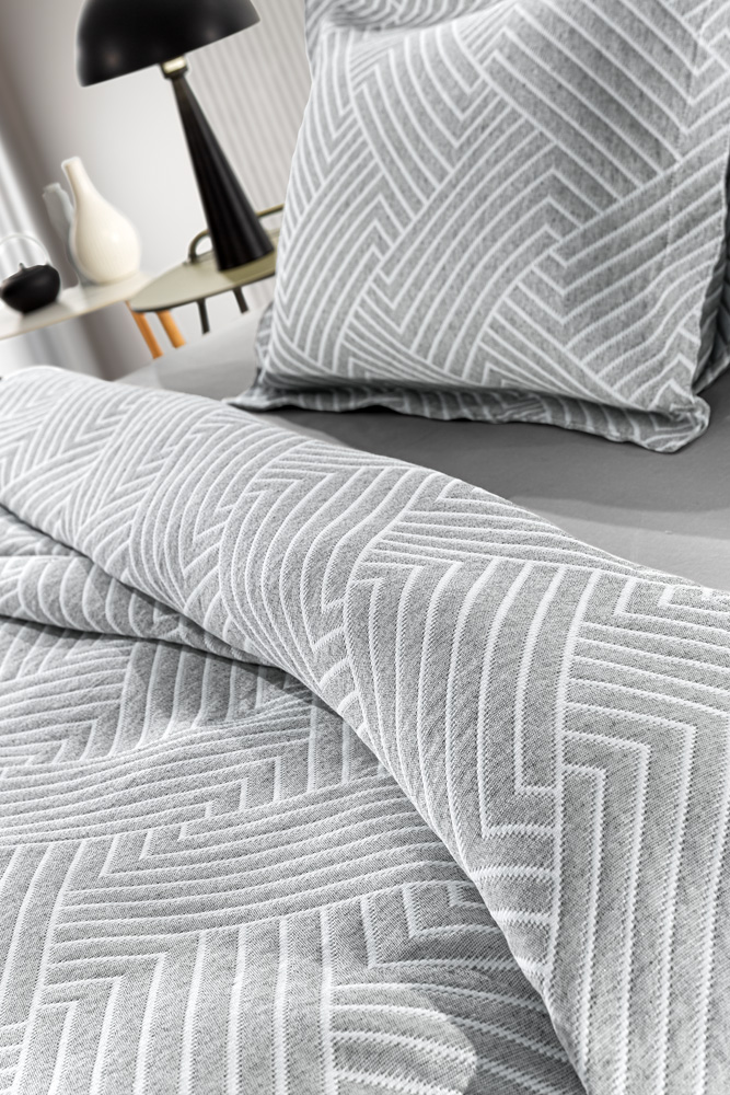 Κουβέρτα Υπέρδιπλη Guy Laroche Lupo 245x260 Grey/White  