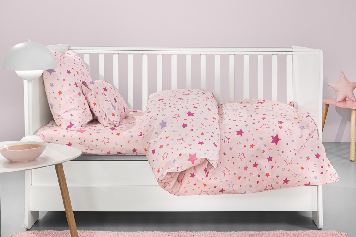 Βρεφικά Σεντόνια Guy Laroche Starland Pink 115X170