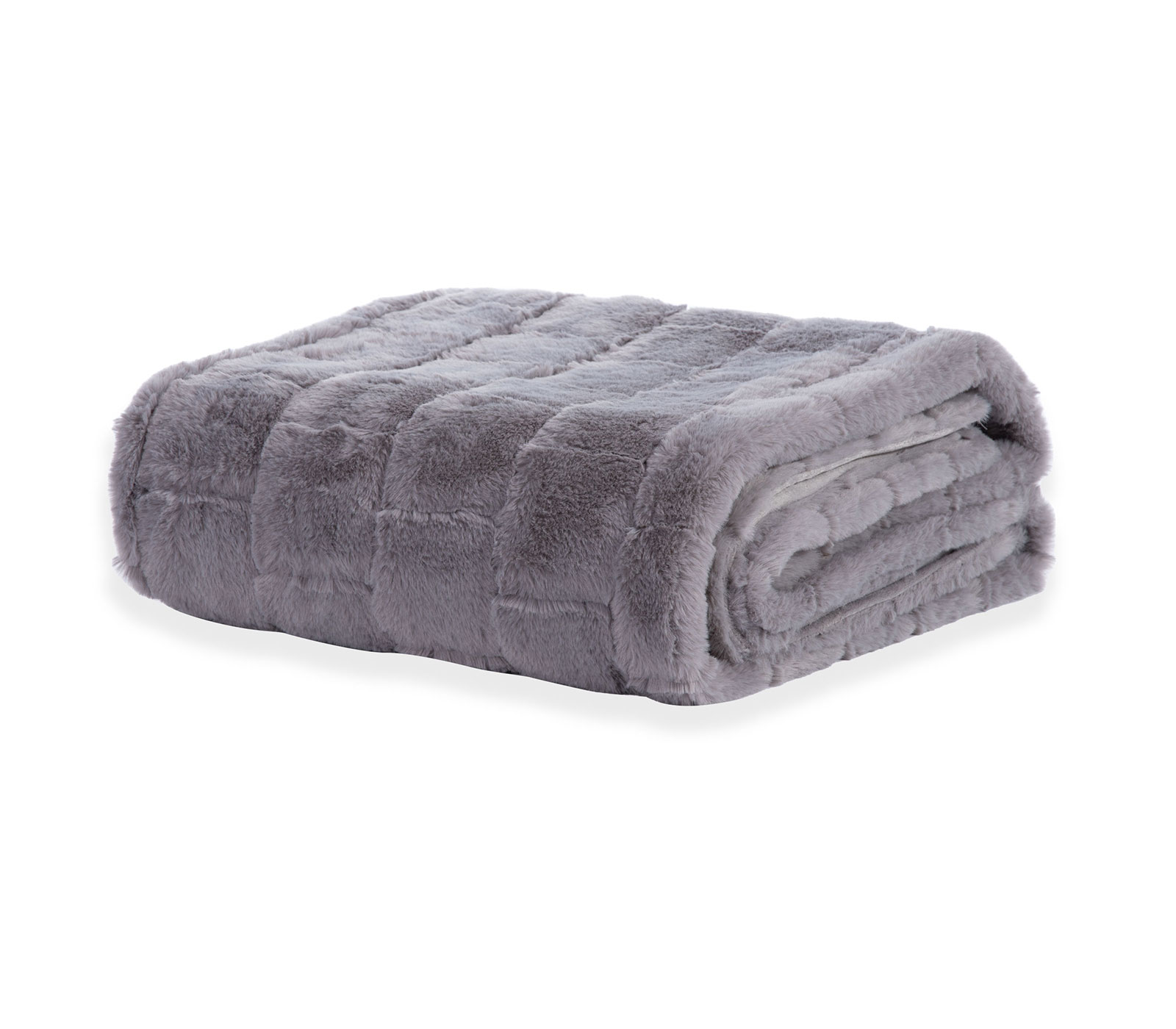 Διακοσμητικό Ριχτάρι Nef-Nef Rabbit fur barlow 140X190 Grey