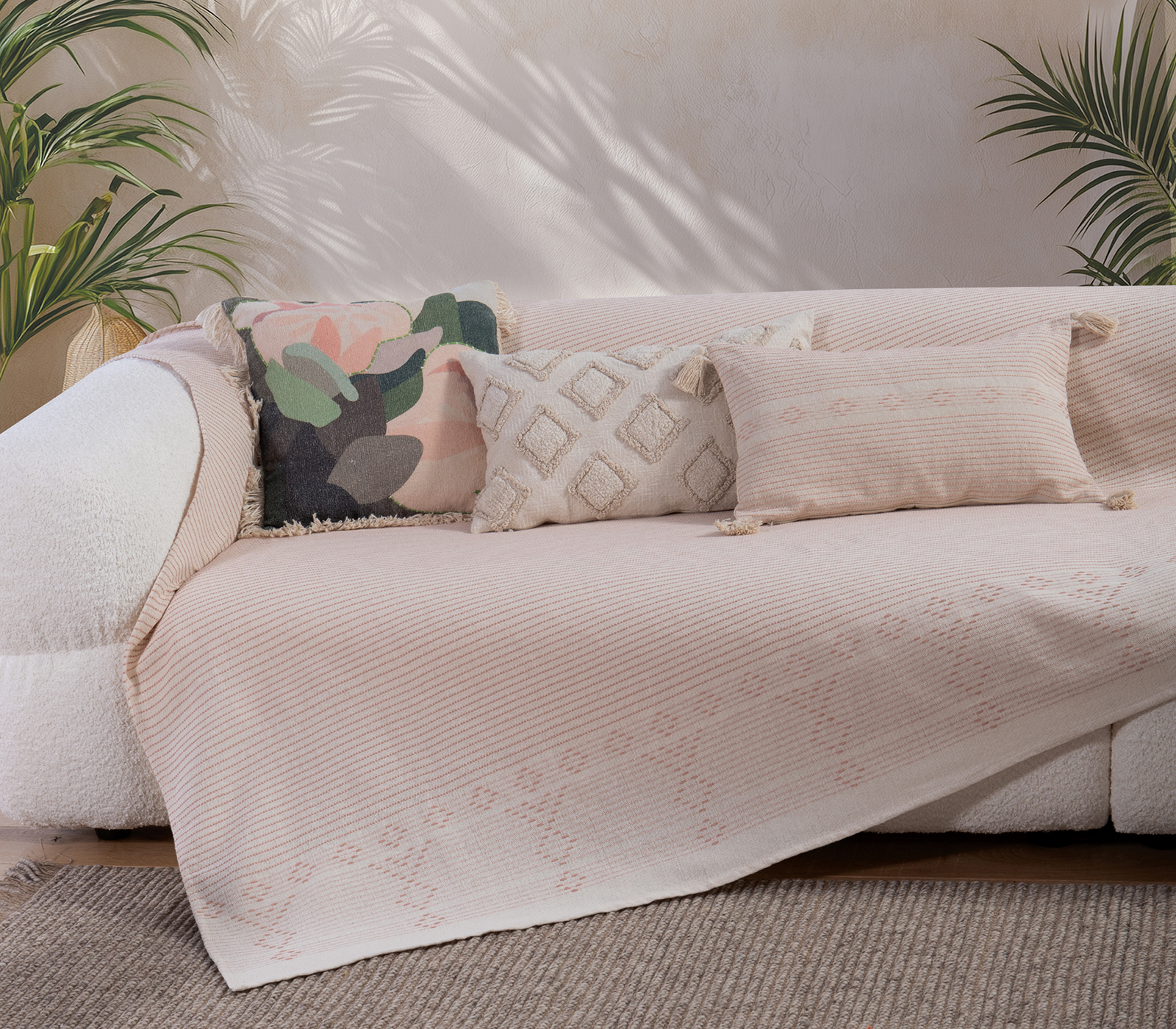 Ριχτάρι Διθεσίου Nef-Nef Homeware Resan 180x250 Peach