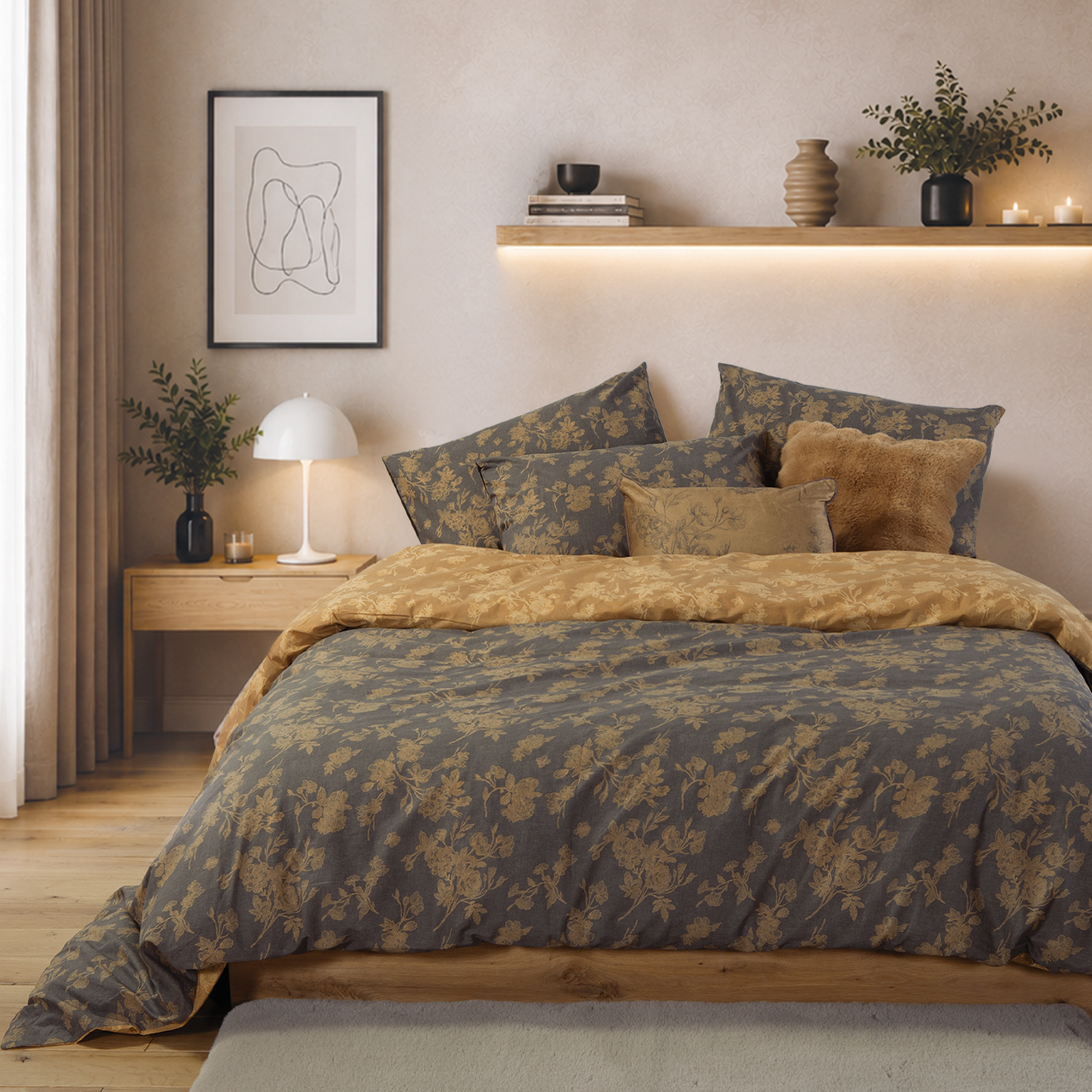 Διπλά Σεντόνια Nef-Nef Homeware (Σετ) Βαμβακερά Dream 200X270 Brown