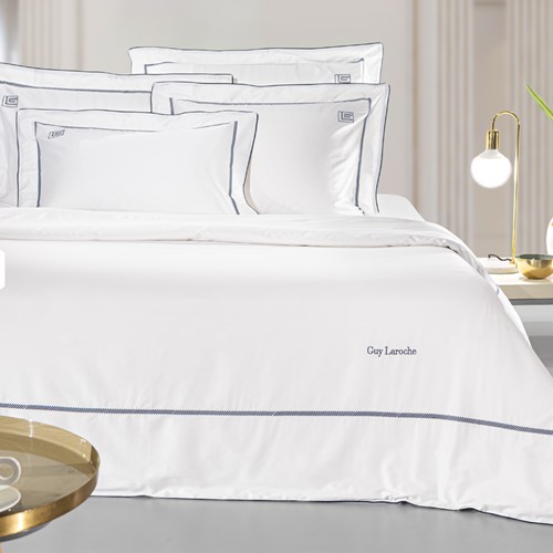 Σεντόνια King Size Guy Laroche (Σετ) Elite White/Marine 270X280