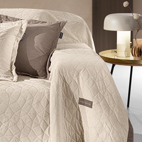 Ριχτάρι Πολυθρόνας Guy Laroche Avalon Cream 170x150 + Μαξιλάρι 42X42+3