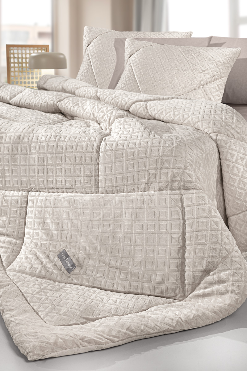 Κουβερτοπάπλωμα Ημίδιπλο Guy Laroche Profile Ivory 180x240