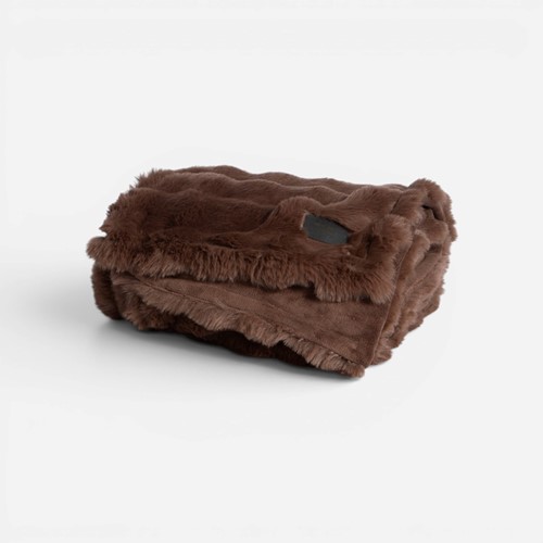 Διακοσμητικό Κουβερτόριο/ Ριχτάρι Nef-Nef Homeware Reality 130x180 Coffee