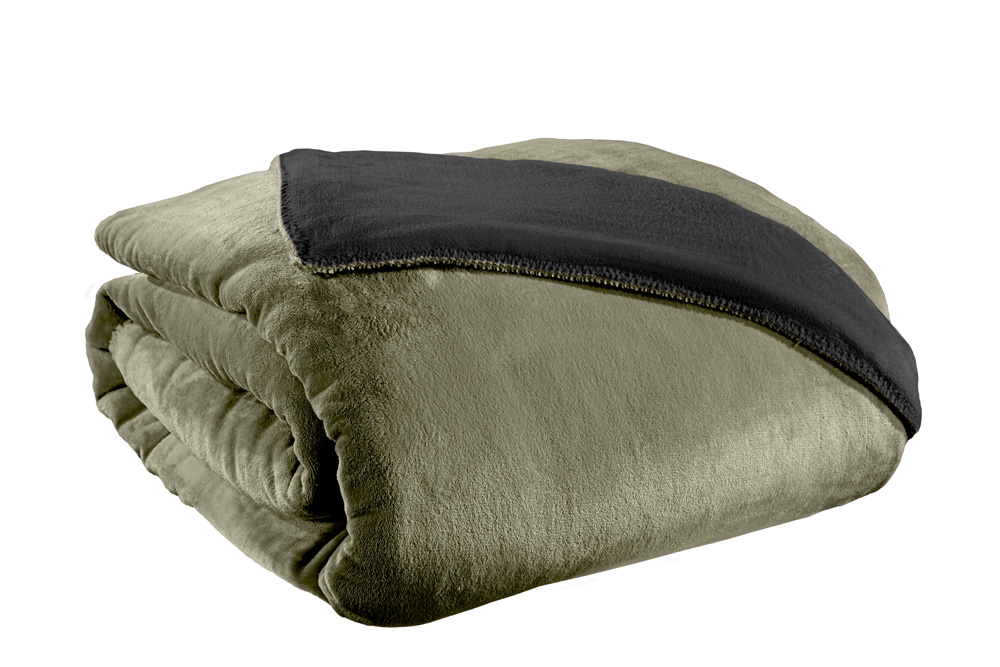Koυβέρτα Βελούδινη Guy Laroche Yπέρδιπλη (Σετ) 250Χ240 Velvet Khaki