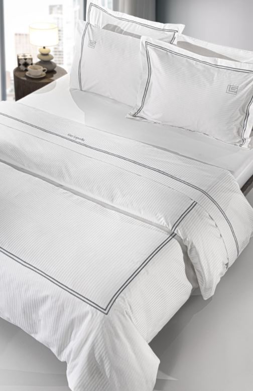 Σεντόνια King Size Guy Laroche (Σετ) Nice White-Anthracite 270X280