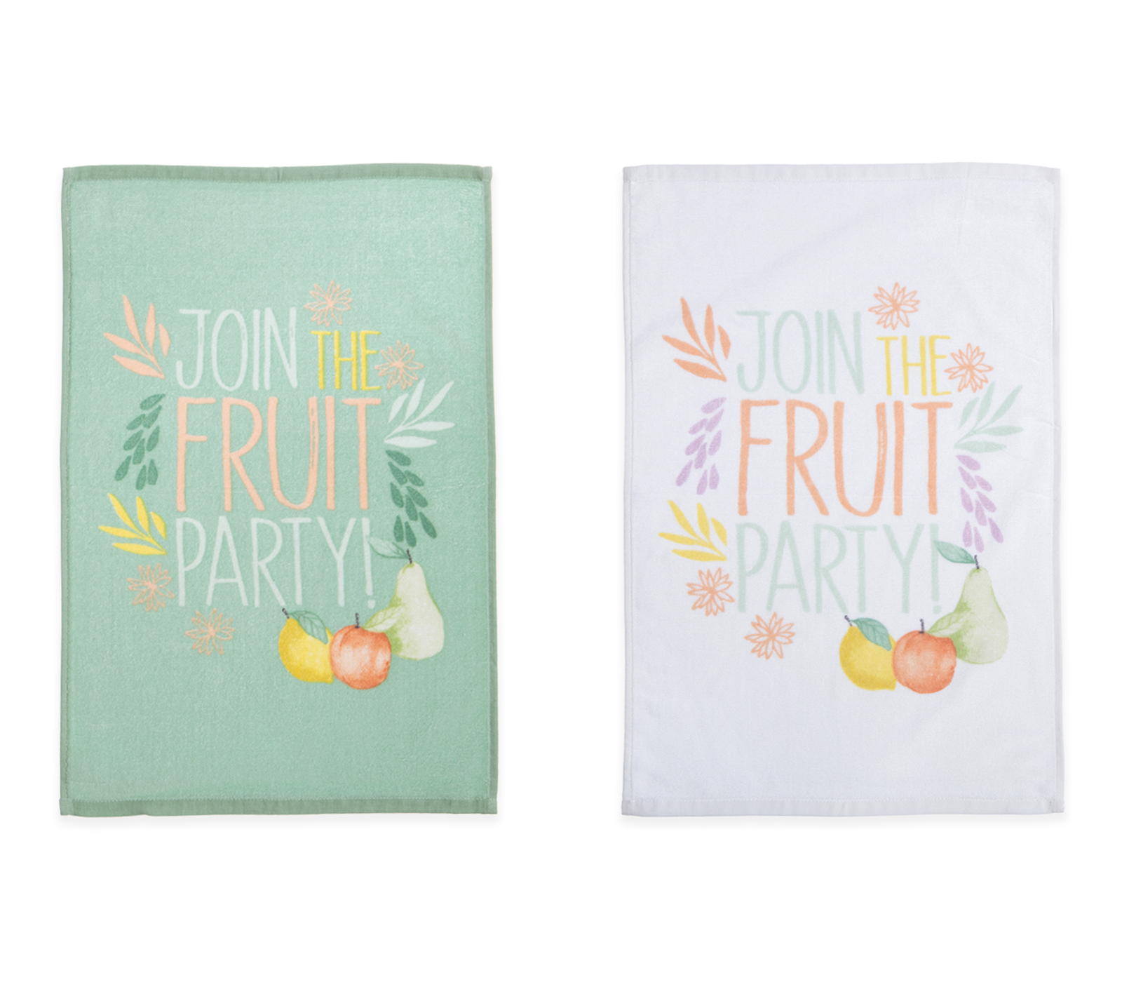 Ποτηρόπανο Βελουτέ Nef-Nef Homeware Fruit Party  40x60 Green