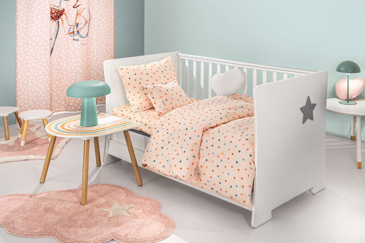 Κουβέρτα Κούνιας Guy Laroche Amore Salmon115X170 