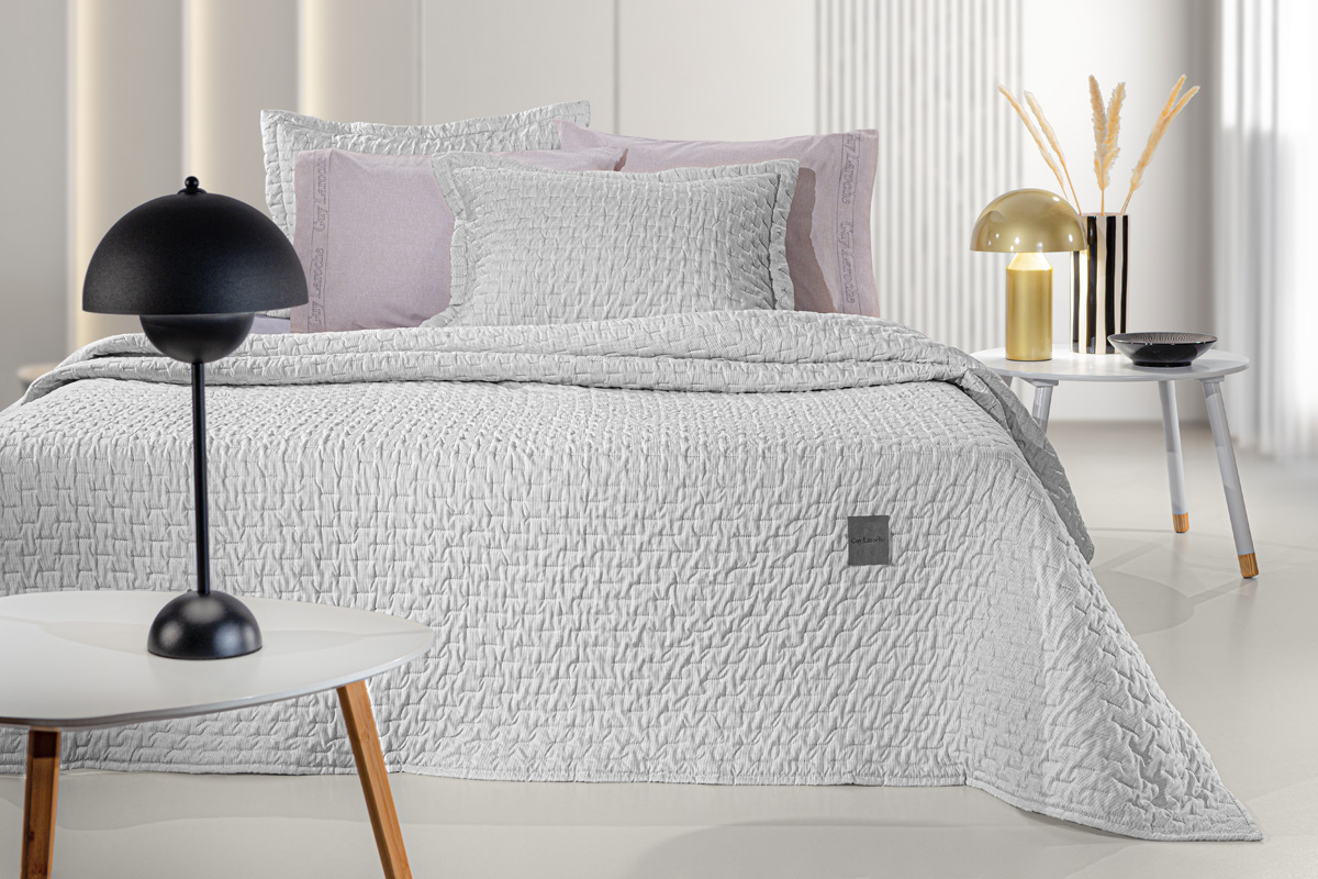 Κουβερλί Ημίδιπλο Guy Laroche (Σετ) Arden Smoke 180X240