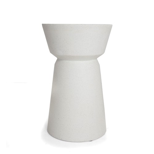 Βοηθητικό Τραπέζι Saronno Terazzo White (40x40x64) Soulworks