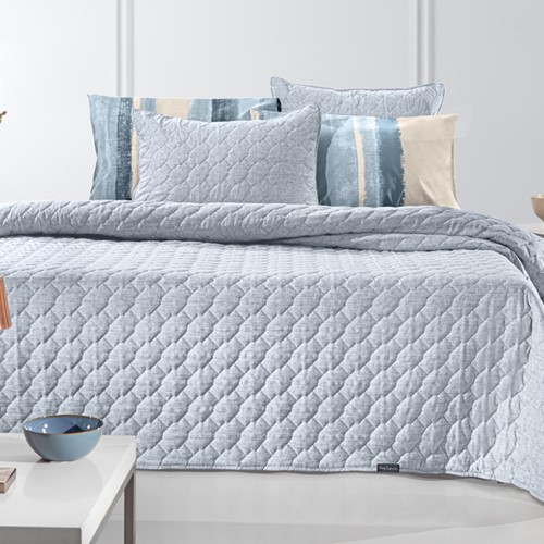 Κουβερλί King Size Guy Laroche (Σετ) Kiara 250X240 Blue