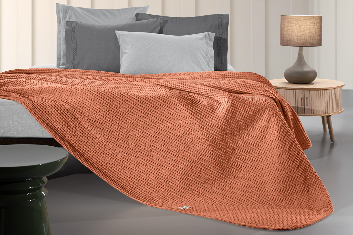 Κουβέρτα Πικέ King Size Guy Laroche Eternity Terra 260X240