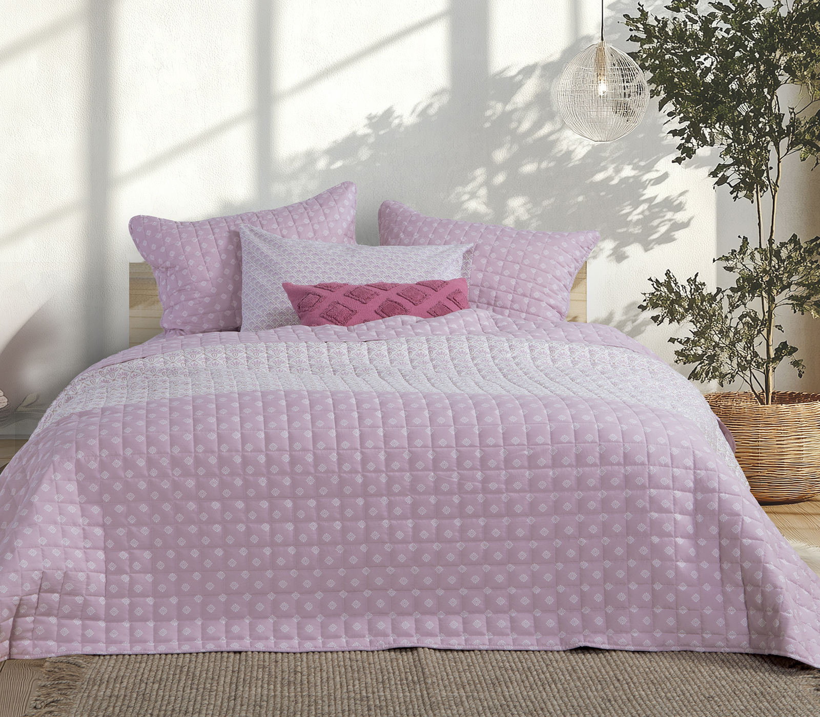 Κουβερλί Μονό Nef-Nef Homeware Keylan  180x240 Mauve 