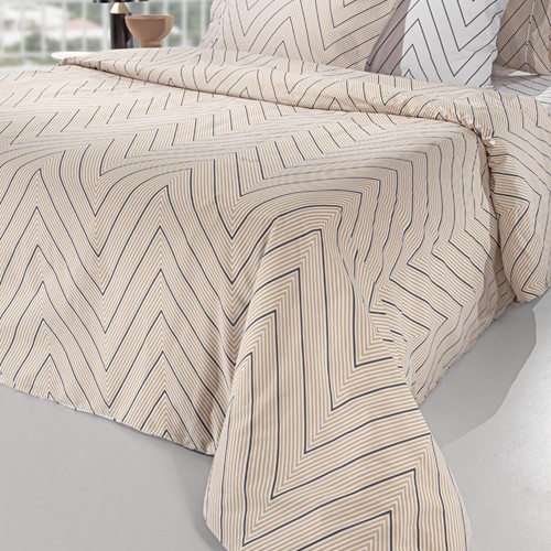 Σεντόνια Υπέρδιπλα Guy Laroche (Σετ) με λάστιχο Canyon Natural 170X200+32