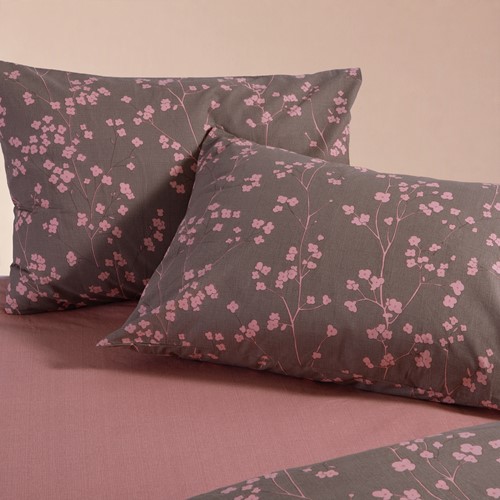 Μαξιλαροθήκη Nef-Nef Homeware Floriva 52x72 Brown